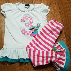 MudPie 2 pc birthday outfit
